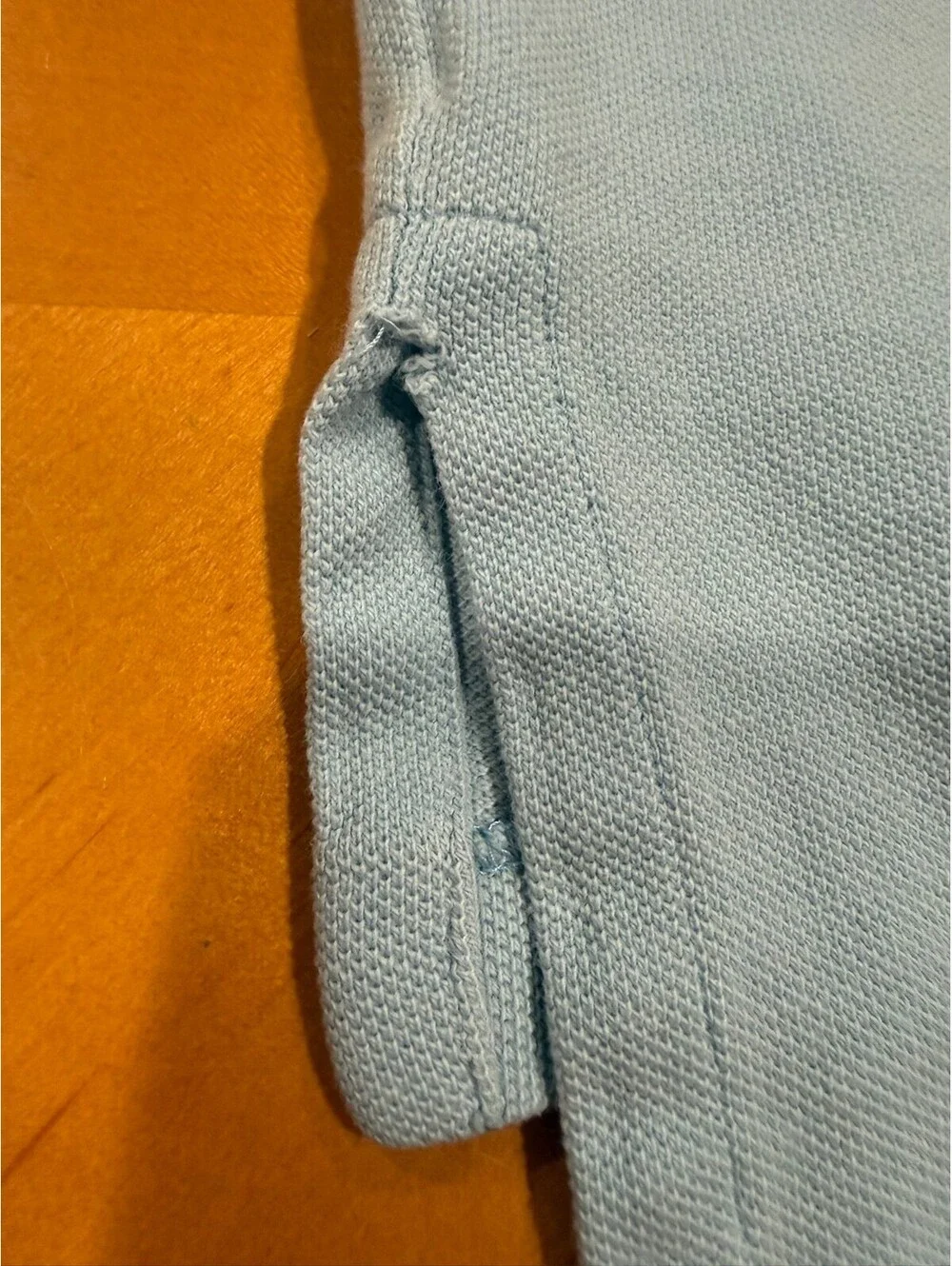 Vintage Polo Ralph Lauren Men’s XL Light Blue Cotton Polo Shirt